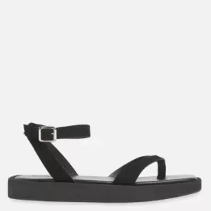 image of Whistles Womens Renzo Chunky Toe Loop Sandals - Black - UK 4