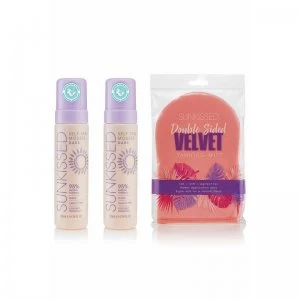Image of Sunkissed Dark Self Tanning Mousse 200ml Set