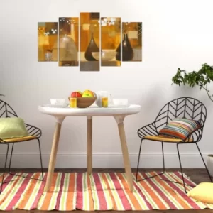 Image of 5PMX-031 Multicolor Decorative MDF Painting (5 Pieces)