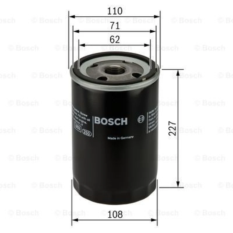 Image of Oil filter Bosch 0 451 301 156