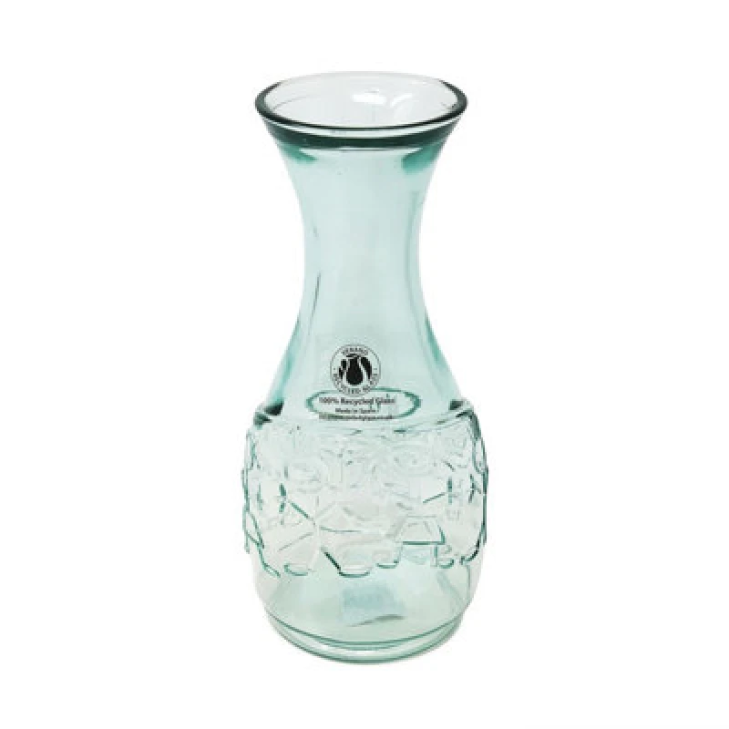 Image of Verano Spanish Ceramics Recycled Glass Creative Entertaining Kitchen Dining Boy & Girl Decanter 1L Clear unisex