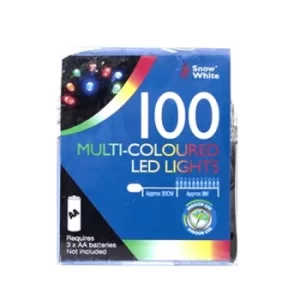 Image of Snow White 100 Multi-Coloured LED Childrens Christmas/Birthday Lights