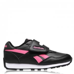 image of Reebok Rewind Girls Trainers - Black/Pink