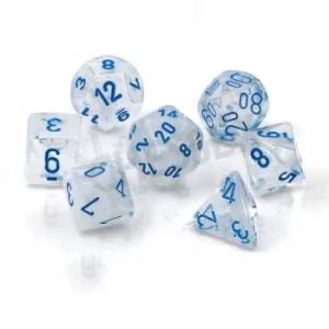Image of Borealis Polyhedral Icicle/light blue Luminary 7-Die Set