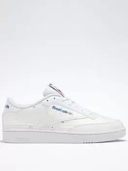 Image of Reebok Club C 85 X U Shoes, Black/White, Size 10, Men