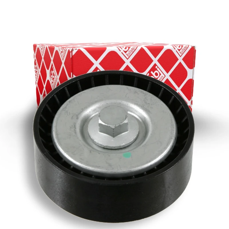 Image of FEBI BILSTEIN 22351 Idler Pulley with screw Plastic Deflection/Guide Pulley,v-ribbed belt (312)