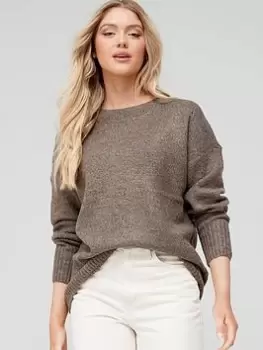 Image of Only Nanjing Pullover Knitted Jumper - Brown, Size S, Women