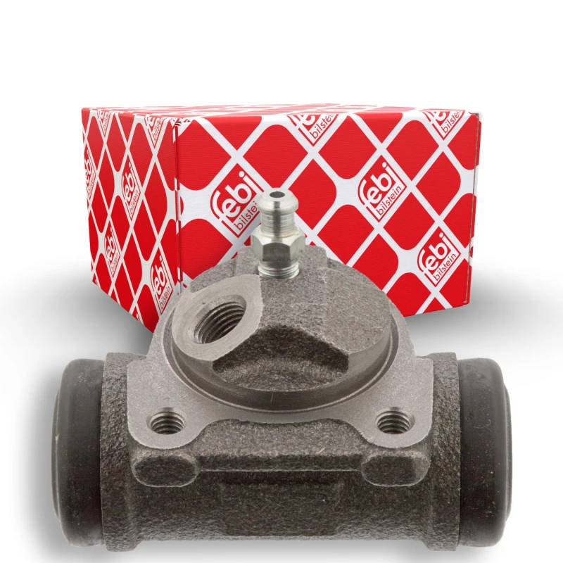 Image of FEBI BILSTEIN 102817 Brake Cylinder Rear Axle Left Cast Steel Wheel Brake Cylinder (277)