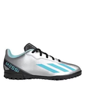 Image of adidas X.4 Childrens Astro Turf Trainers - Silver