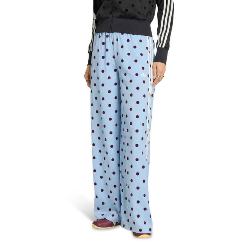Image of Adidas Polka Dots Women Pants - Blue - Size XS - Poly Mesh