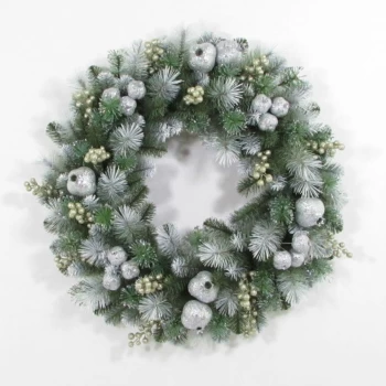 National Tree Company Glittery Pomegranate Pine Wreath