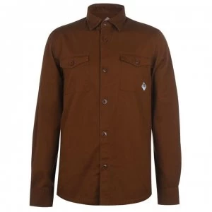 Image of Barbour Beacon Twill Overshirt - Camel