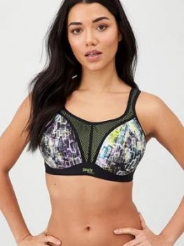 Panache Sport Non Wired Sports Bra - Neon, Neon, Size 34G, Women