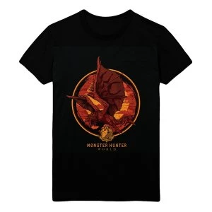 image of Monster Hunter World - Screaming Rathalos Unisex Large T-Shirt - Black