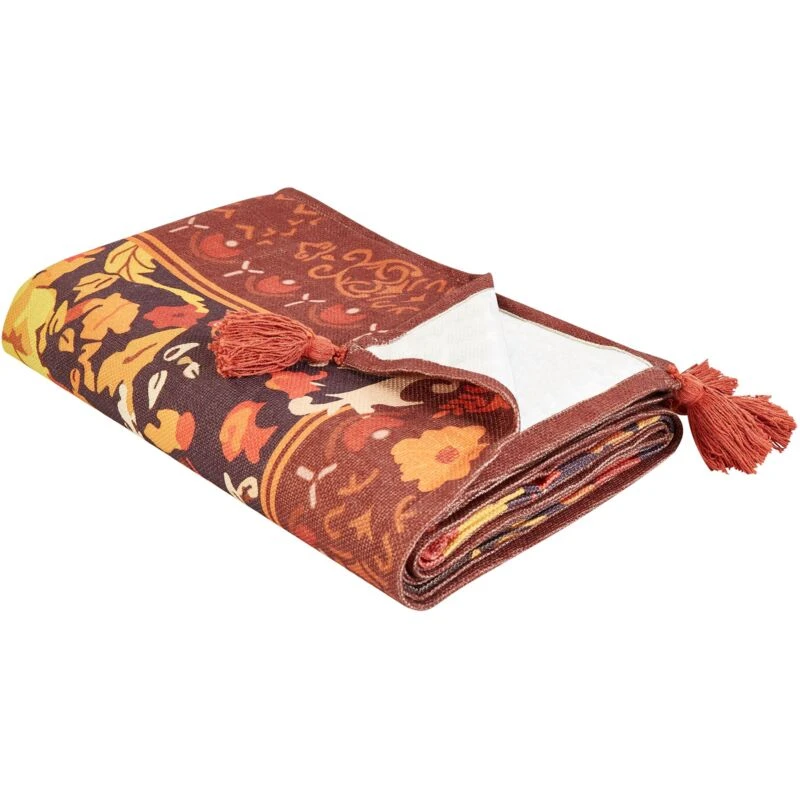 Image of Beliani Picnic Blanket Dilbar 150 X 200 Cm Light Red