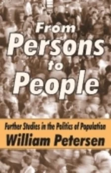 Image of From Persons to People by William Petersen Hardback