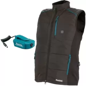 Image of Makita DCV202Z2XL LXT 18v Cordless Battery Heated Vest Gilet - Black XXL