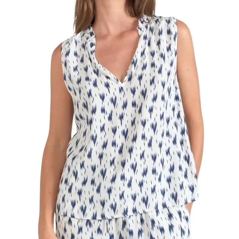 Image of Le Temps des cerises Womens T-Shirt Le Temps des cerises Rosita Bleu Female XS