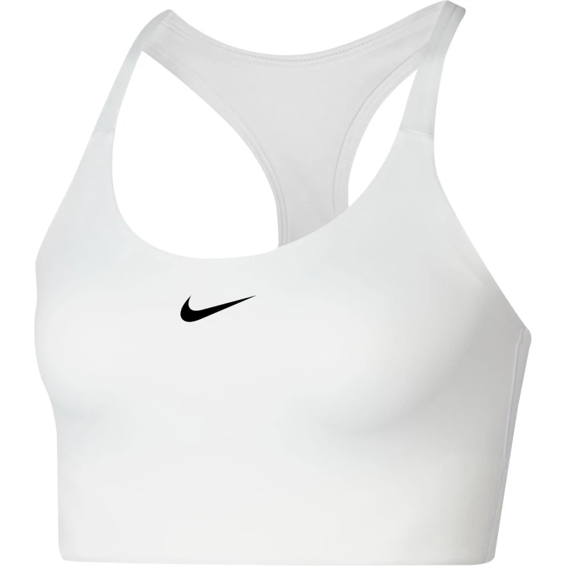 Image of Nike Swoosh Womens Medium-Support 1 Piece Pad Sports Bra White female 14 (L)