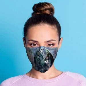 Image of Lisa Parker Protector of Magic Dragon and Unicorn Face Covering - Large