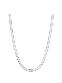 image of Simply Silver Flat Snake Allway Necklace