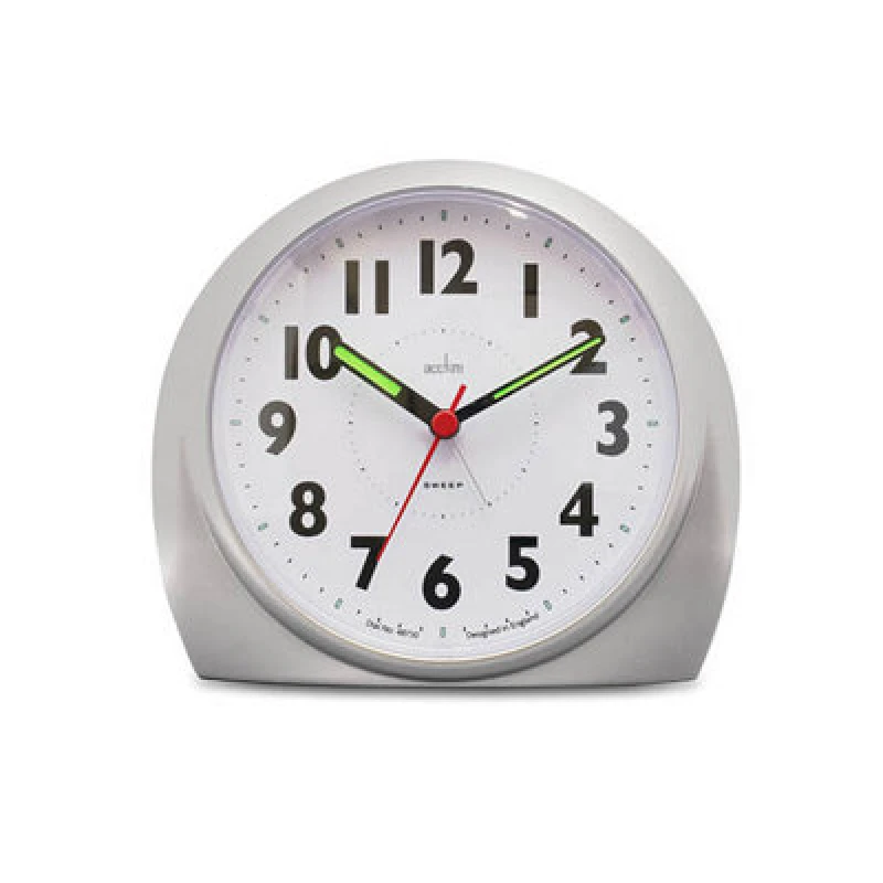 Image of Acctim Jefferson Silver Analogue Alarm Clock