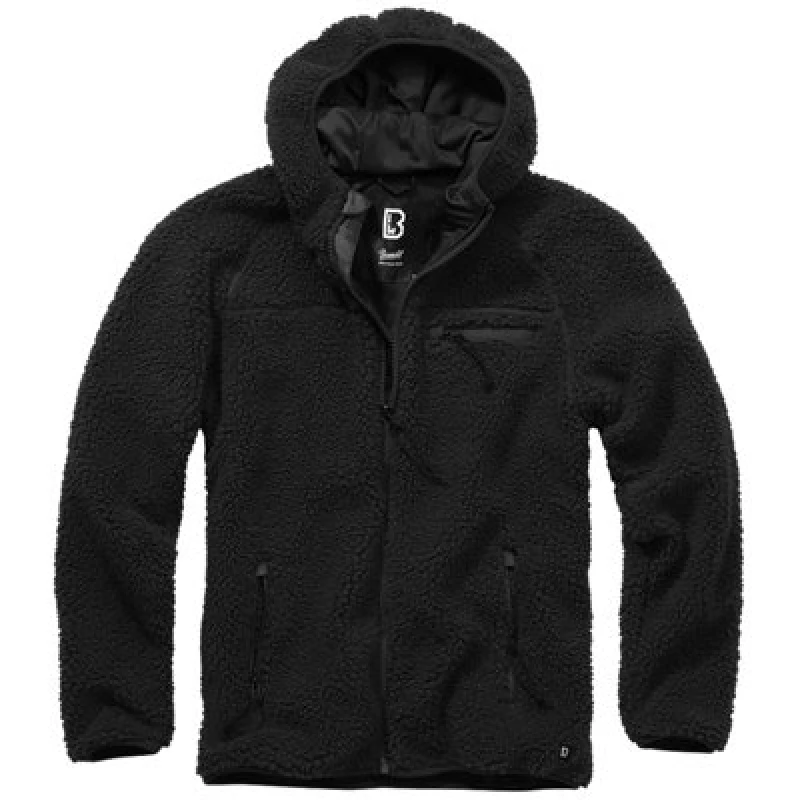 Image of Brandit Teddyfleece Worker Jacket Black Size Xxx Large
