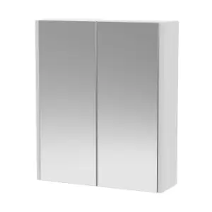 Hudson Reed Juno 600mm Mirror Unit (50/50) - White Ash