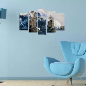 Image of 5MX-7 Multicolor Decorative MDF Painting (5 Pieces)
