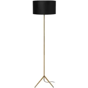 image of Lucide TONDO - Floor Lamp - Ø38cm - 1xE27 - Matt Gold, Brass