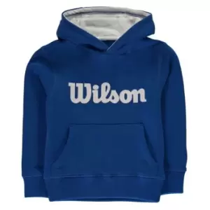 image of Wilson Script Hoodie Junior Boys - Blue