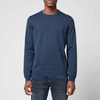 Image of Hugo Boss Athleisure Ritom Knitted Jumper Navy Size M Men
