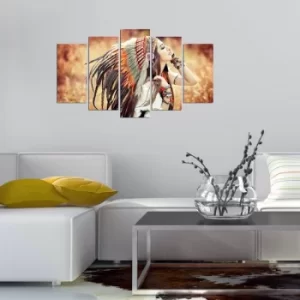 Image of 5NTVMDF-3 Multicolor Decorative MDF Painting (5 Pieces)