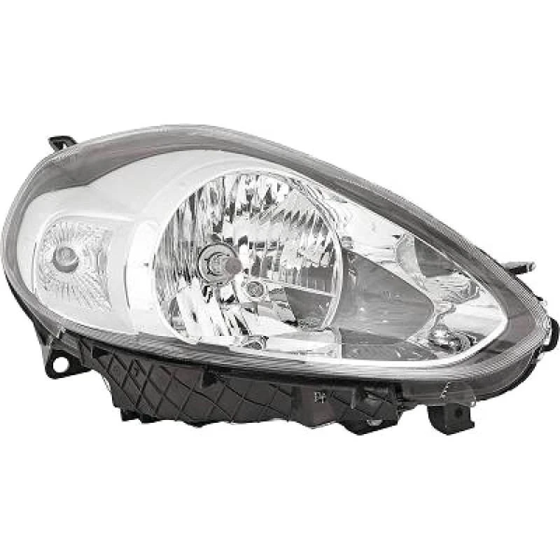 Image of DIEDERICHS 3457080 Headlights H4, with bulb, Right, with motor for headlamp levelling, Halogen Headlight (259)