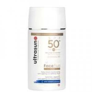 image of Ultrasun Face Fluid Tinted Honey SPF50+ 40ml