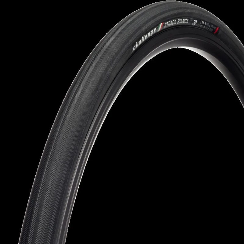 Image of Challenge Strada Bianca Vulcanized All Road Tyre Black unisex 700c X36mm