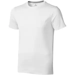 Elevate Mens Nanaimo Short Sleeve T-Shirt (XL) (White)