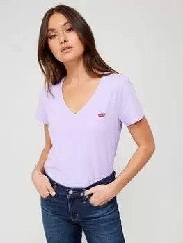 Levis Perfect V-neck - Lilac, Purple, Size XL, Women