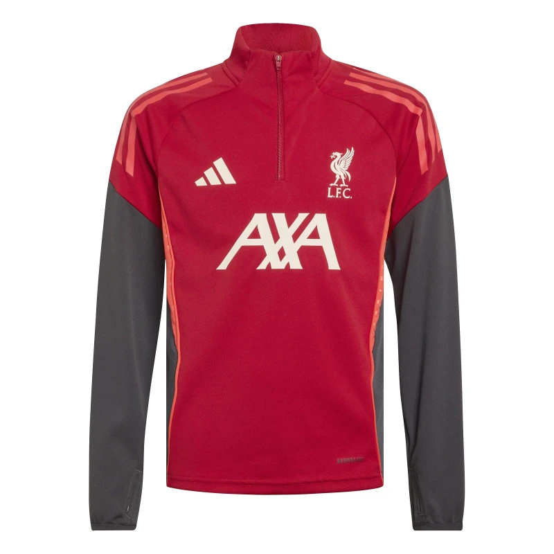 Image of adidas Unisex Kids Liverpool Drill Top Red/White unisex 7-8 Years