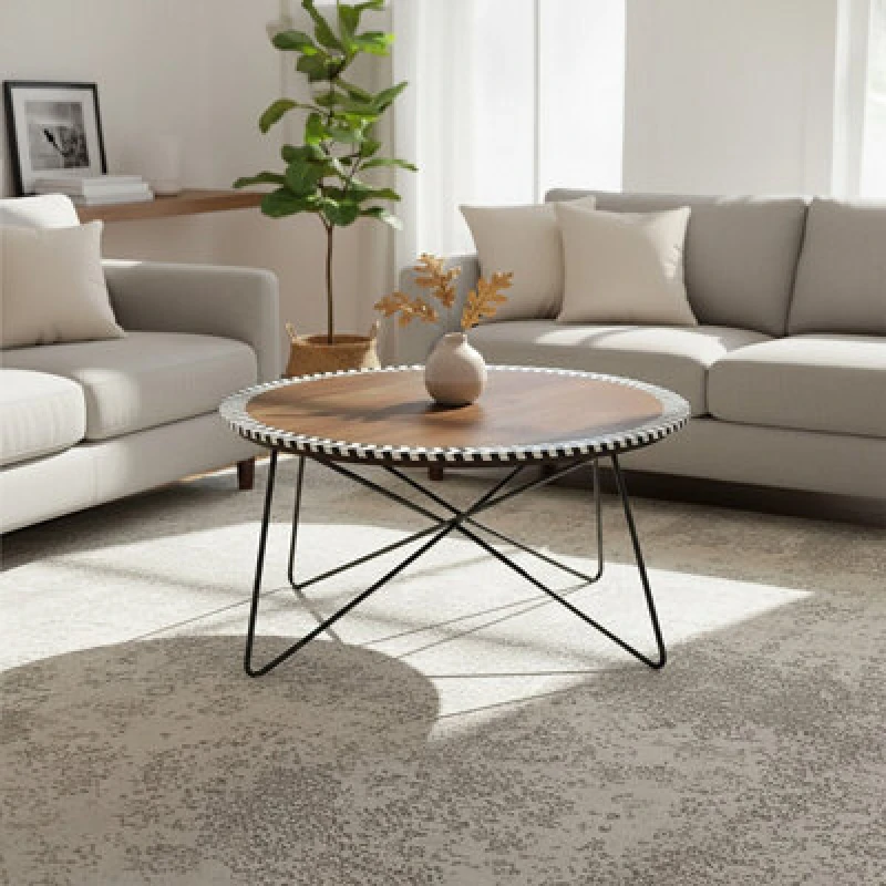 Image of Orsina Artisan Acacia Wood Coffee Table.
