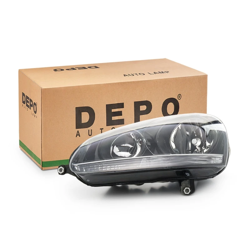 Image of DIEDERICHS 2214383 Headlights H7/H7, Left, with motor for headlamp levelling Headlight (259)