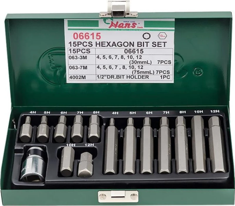 Image of HANS Screwdriver Bit Set HANS 06615