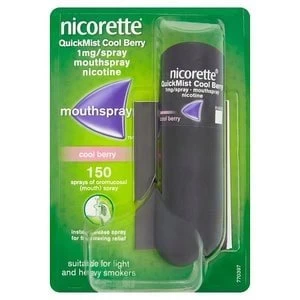 image of Nicorette 1mg QuickMist Cool Berry Mouth Spray Single Pack