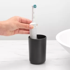 image of Brabantia Dark Grey Toothbrush Holder Dark Grey