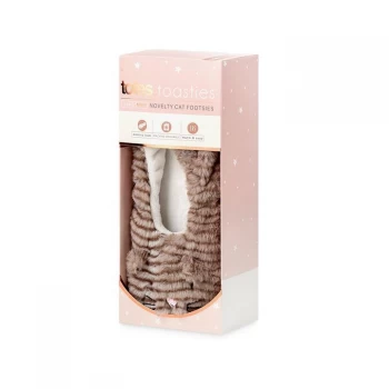 Image of Totes Cat Footsie Ld - Brown