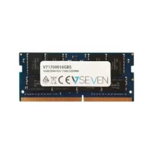 Image of V7 16GB DDR4 PC4-17000 - 2133Mhz SO DIMM Notebook Memory Module - V71700016GBS
