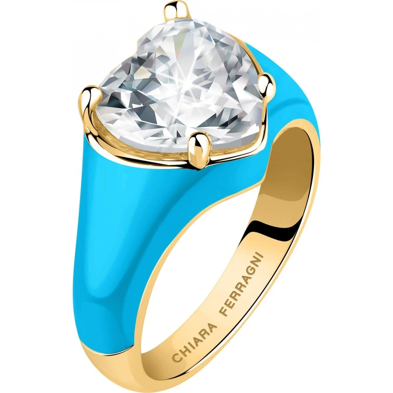 Image of Chiara Ferragni Womens Stackable Logo Stack Rings Multi female 18