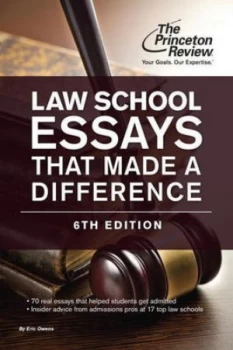 Image of Law School Essays That Made a Difference 6th Edition by Princeton Review Paperback