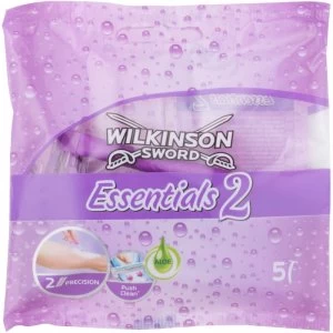 image of Wilkinson Sword Essentials 2 Disposable Razors 5 pcs For Her 5 pc