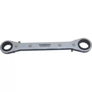 Image of Imperial Double End Ring Ratchet Spanner, Chrome Vanadium Steel, Reversible, 3/4IN. X 7/8IN.